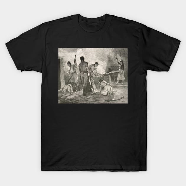 Pike forging, Irish Rebellion of 1848 (The Famine Rebellion) T-Shirt by artfromthepast